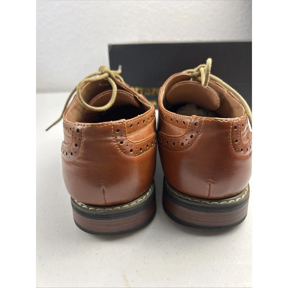 Parrazo of New York Men's Oxford Shoes Brown Size‎ 8 Lace Up